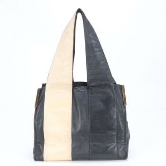 Chloe beach bag leather Shoulder Bag tote black - Picture 6 of 14